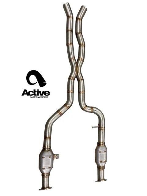 Active Autowerke G80/G82 M3/M4 Signature mid-pipe with X-Pipe - Mid-pipe only with straight pipes