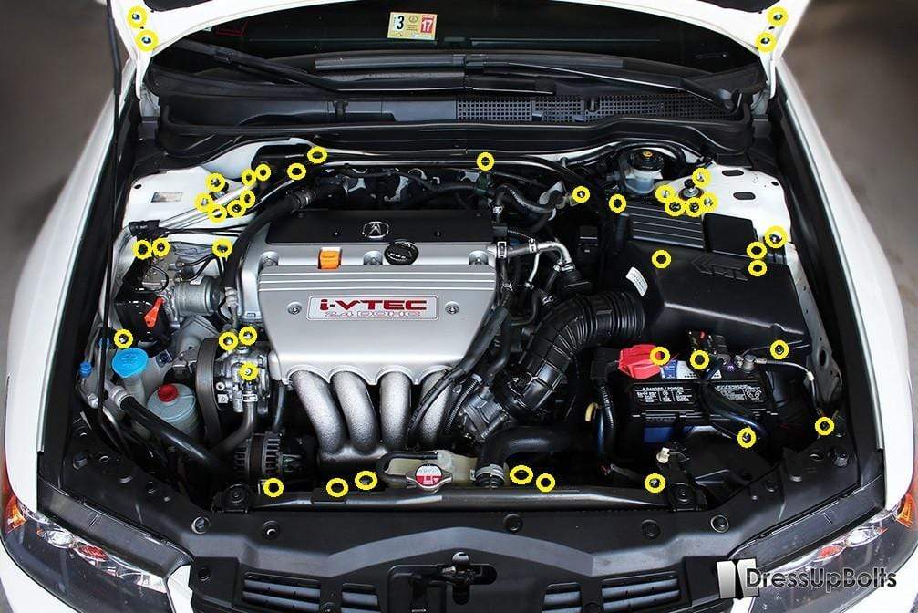 Acura TSX (2004-2008) Titanium Engine Bay Kit - Image 2