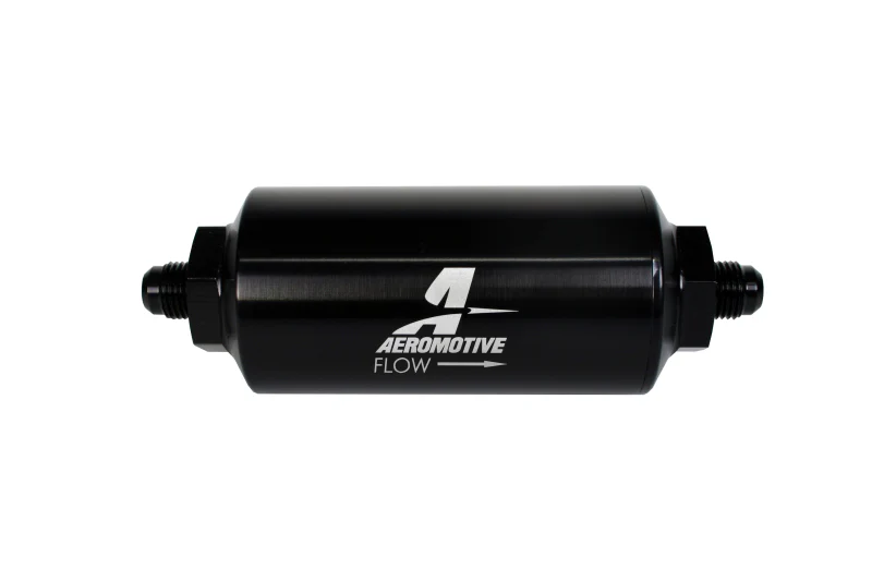 Aeromotive In-Line Filter - (AN-6 Male) 40 Micron Stainless Mesh Element Bright Dip Black Finish - Image 4