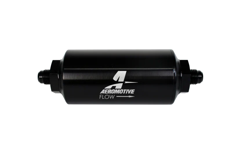 Aeromotive In-Line Filter - (AN-6 Male) 40 Micron Stainless Mesh Element Bright Dip Black Finish - Image 7