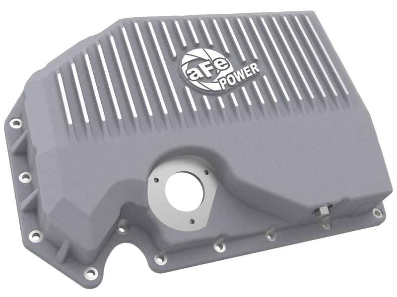 aFe 05-19 VW 1.8L/2.0L w/ Oil Sensor Engine Oil Pan Raw POWER Street Series w/ Machined Fins - Image 3