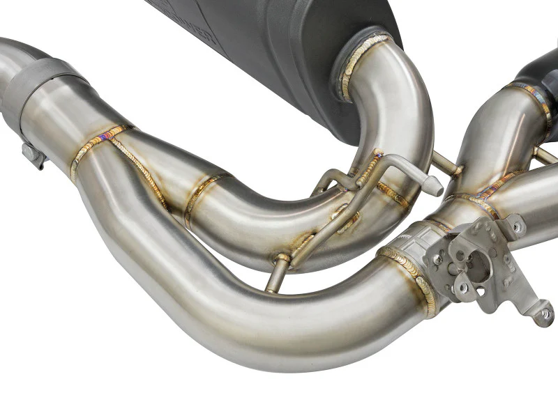 aFe 16-18 BMW M2 L6-3.0L MACH Force-Xp 3in to 2.5in 304 SS Cat-Back Exhaust System-Quad Black Tips - Image 7
