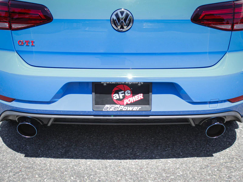 aFe 18-20 VW GTI (MK7.5) 2.0L MACH Force-Xp 3in to 2.5in 304 SS Axle-Back Exhaust System-Black Tips - Image 3