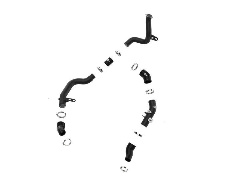 aFe 19-22 Hyundai Veloster N L4 2.0L (t) BladeRunner Aluminum Hot & Cold Charge Pipe Kit - Black - Image 8