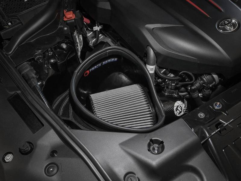 aFe 20-21 BMW Z4 M40i (G29) L6-3L (t) B58 Track Series Carbon Fiber Intake System w/Pro DRY S Filter - Image 2