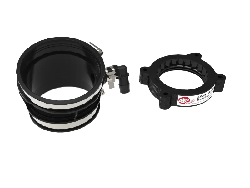 aFe 2020 Vette C8 Silver Bullet Aluminum Throttle Body Spacer / Works With aFe Intake Only - Black - Image 10