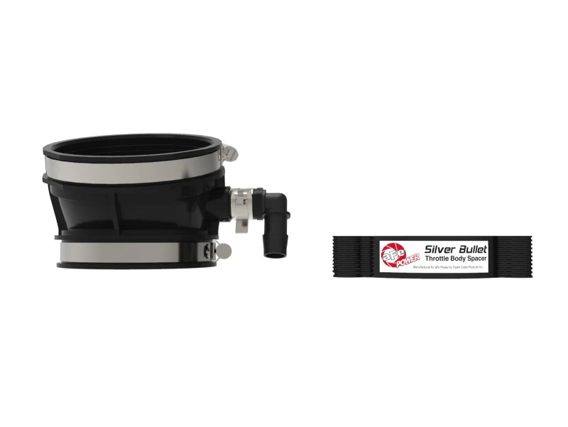 aFe 2020 Vette C8 Silver Bullet Aluminum Throttle Body Spacer / Works With aFe Intake Only - Black - Image 6