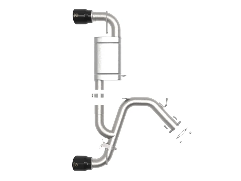 aFe 21-22 Hyundai Veloster N L4-2.0L Takeda 3in 304 SS Axle-Back Exhaust System w/ Black Tip - Image 5