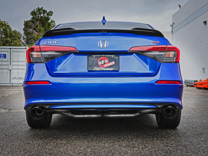 aFe 22-23 Honda Civic Si L4 1.5L (t) Takeda 2.5in to 3in 304 SS Cat-Back Exhaust w/ Black Tips - Image 2