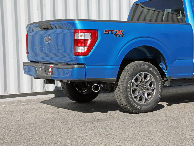 aFe Apollo GT 3in 409 SS Cat-Back Exhaust 2021 Ford F-150 V6 2.7L/3.5L (tt)/V8 5.0L w/ Polished Tips - Image 2
