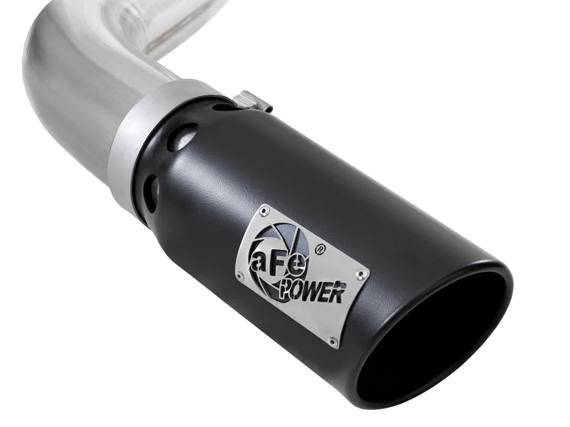 aFe Atlas 4in Aluminized Steel DPF-Back Exh 18-19 Ford F-150 V6-3.0L (td) w/ Black Tip - Image 6