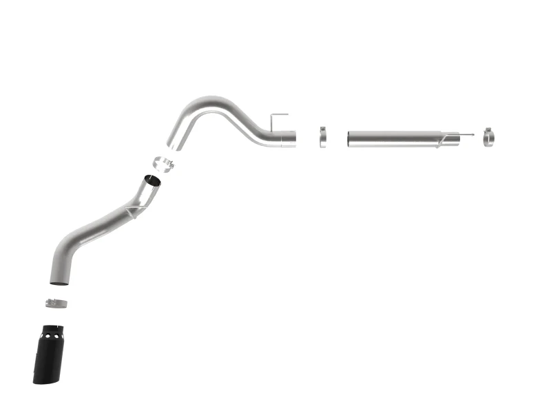 aFe Atlas 4in Aluminized Steel DPF-Back Exh 18-19 Ford F-150 V6-3.0L (td) w/ Black Tip - Image 7