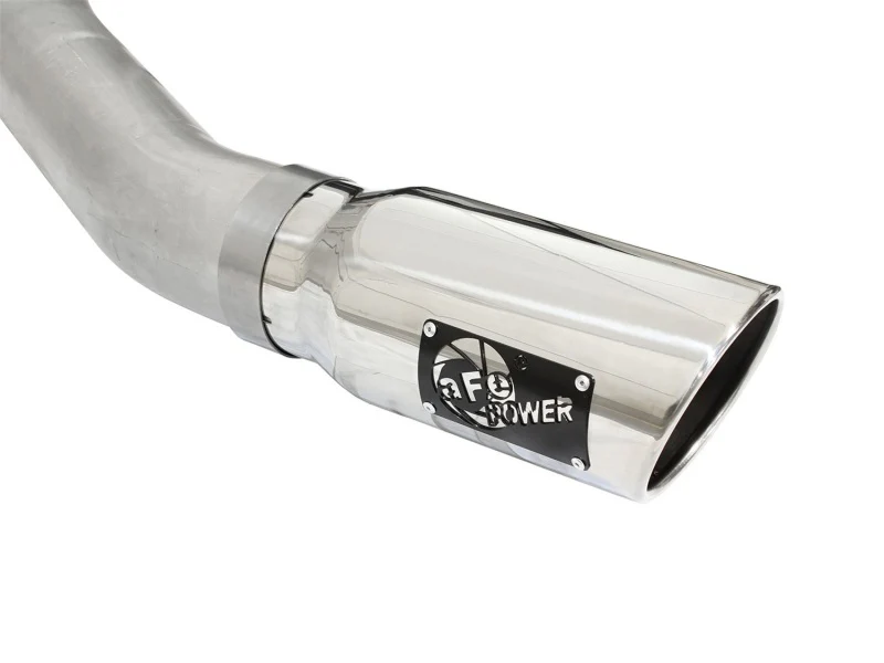 aFe Atlas Exhausts 4in Cat-Back Aluminized Steel Exhaust 2015 Ford F-150 V6 3.5L (tt) Polished Tip - Image 4