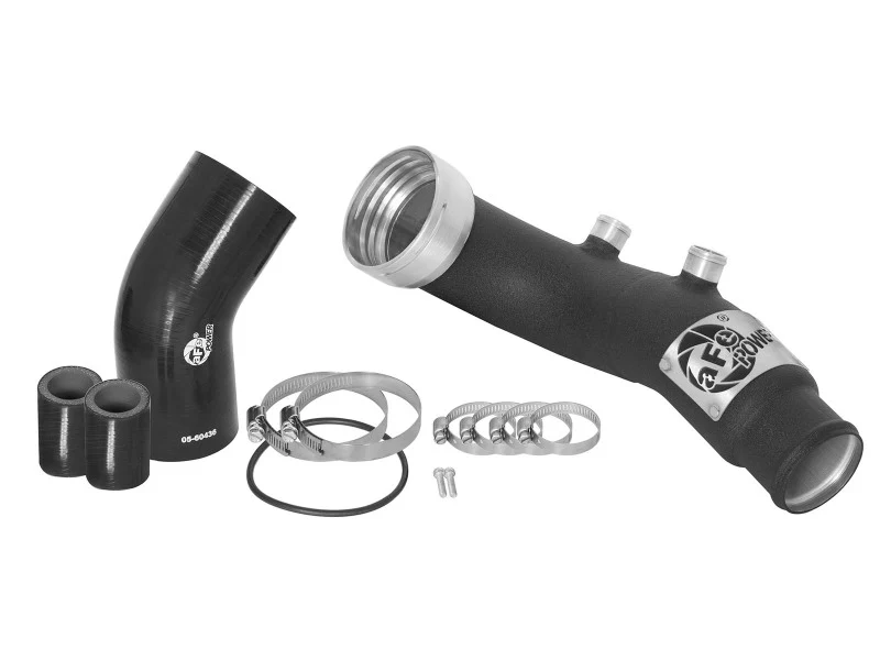 aFe BladeRunner 3in Black Intercooler Tube Cold Side w/ Couplings & Clamps 07-10 BMW 335i 3.0L (tt) - Image 8