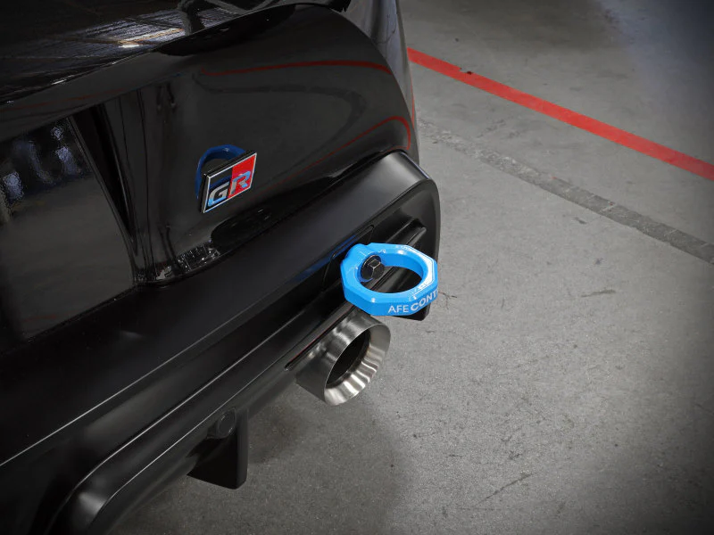 aFe Control Rear Tow Hook Blue 20-21 Toyota GR Supra (A90) - Image 2