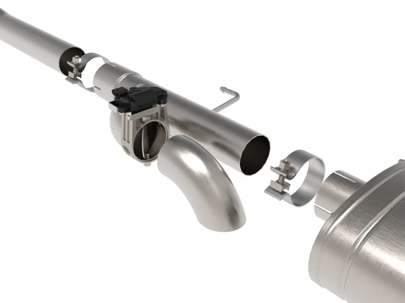 aFe Gemini XV 3in 304 SS Cat-Back Exhaust 15-20 Ford F-150 V6 2.7L/3.5 w/ Black Tips - Image 8