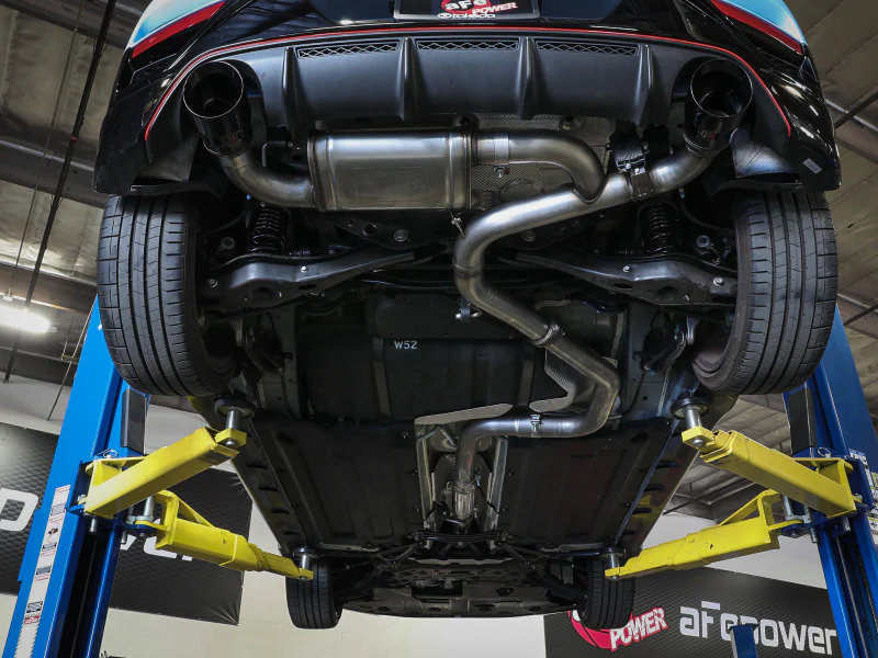 aFe Hyundai Veloster N 21-22 L4-2.0L (t) Takeda Cat-Back Exhaust System- Black Tips - Image 4