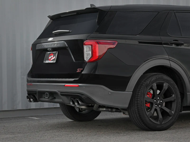 aFe MACH Force-Xp 2.5in. 304 SS C/B Exhaust 20-21 Ford Explorer V6-3.0L - Black Tip - Image 3