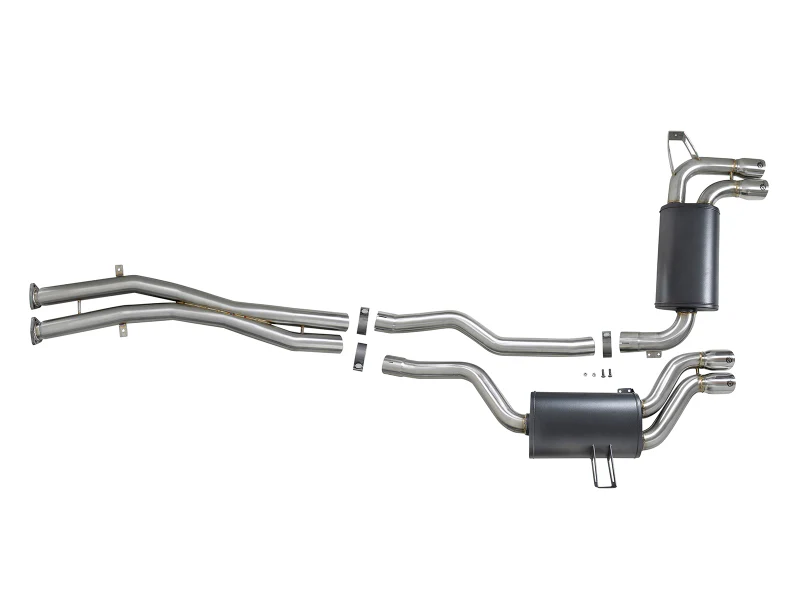 aFe MACH Force-Xp 2.5in 304 SS Cat-Back Exhaust w/ Polished Tips 01-06 BMW M3 - Image 8