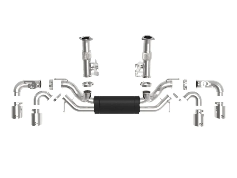 aFe MACH Force-Xp 3in to 2-1/2in 304SS Cat-Back 2020 Chevy Corvette (C8) 6.2L - Polished Tip - Image 6
