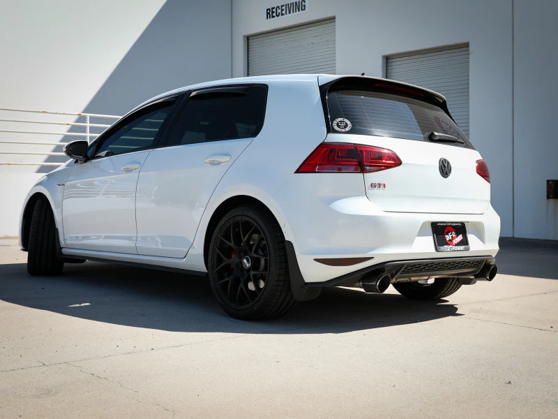 aFe MACH Force-Xp 3in to 2-1/2in Stainless Steel Axle-Back Exhaust Carbon - 15-17 Volkswagen GTI - Image 2
