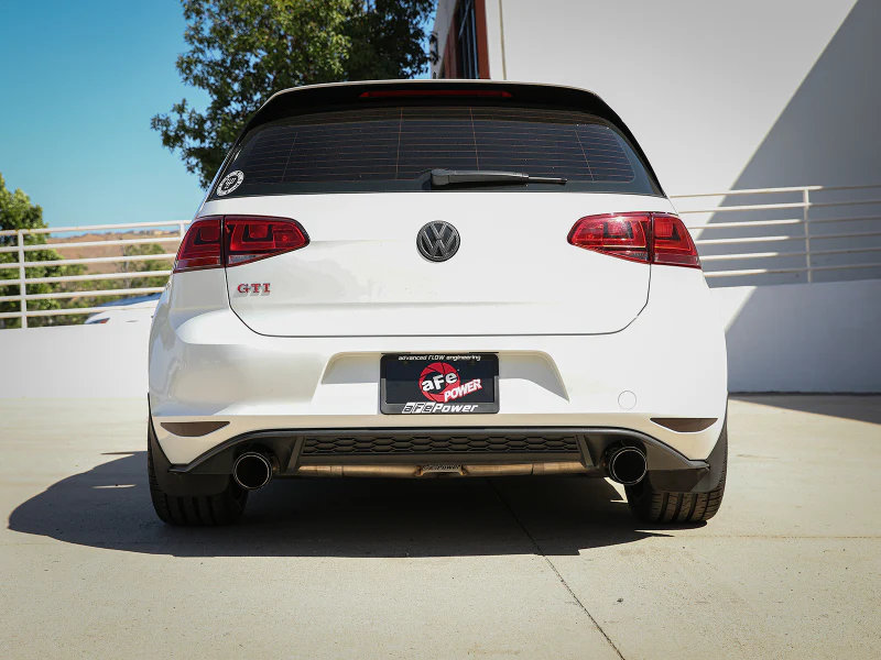 aFe MACH Force-Xp 3in to 2-1/2in Stainless Steel Axle-Back Exhaust Carbon - 15-17 Volkswagen GTI - Image 3