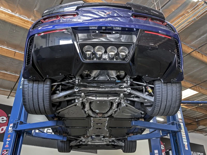 aFe MACH Force-Xp Axle-Back Exhaust System w/ Carbon Fiber Tips Chevrolet Corvette (C7) 14-19 6.2L - Image 2