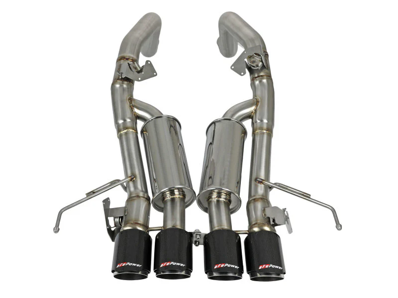 aFe MACH Force-Xp Axle-Back Exhaust System w/ Carbon Fiber Tips Chevrolet Corvette (C7) 14-19 6.2L - Image 7