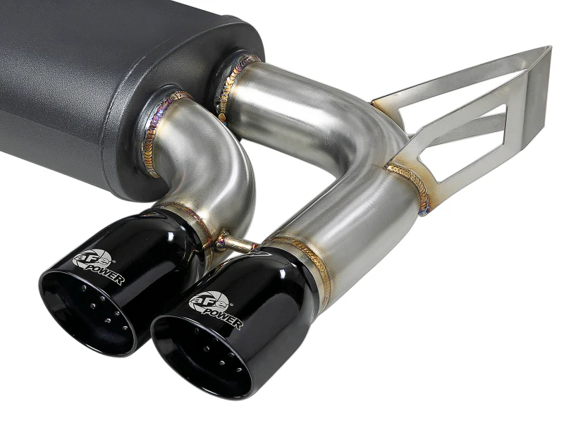 aFe MACH ForceXP 2.5 IN 304 Stainless Steel Cat-Back Exhaust System w/ Black Tips 01-06 BMW M3 (E46) - Image 8