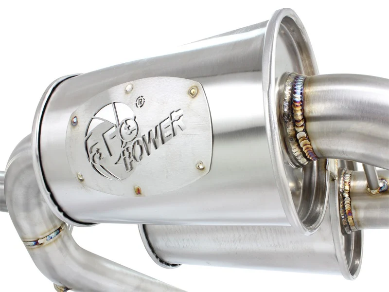 aFe MACHForce XP 2.5in Axle Back Stainless Exhaust w/ Black Tips 07-13 BMW 335i 3.0L L6 (E90/92) N55 - Image 5