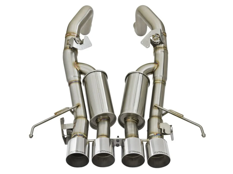aFe MACHForce XP 3in-2 1/2in Axle Back 304SS Exhaust w/ Polished Tips 14-17 Chevy Corvette V8-6.2L - Image 9