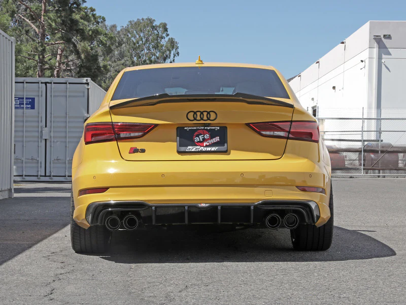 aFe MACHForce XP 3in-2.5in 304SS Exhaust Cat-Back 15-20 Audi S3 L4-2.0L (t) - Carbon Tips - Image 2
