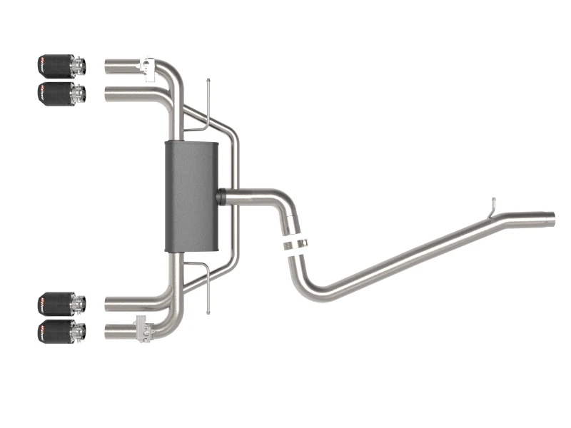 aFe MACHForce XP 3in-2.5in 304SS Exhaust Cat-Back 15-20 Audi S3 L4-2.0L (t) - Carbon Tips - Image 5
