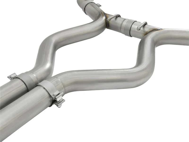 aFe MACHForce XP 3in Aggressive Toned Cat-Back Exhausts w/ Polished Tips 15-17 Ford Mustang V6/V8 - Image 2