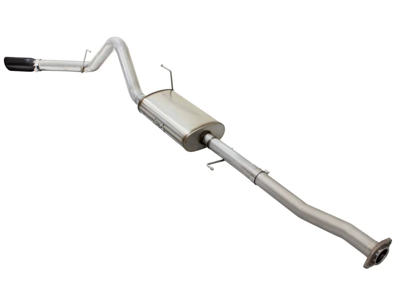 aFe MACHForce XP Exhaust 3in-3.5in SS Single Side Exit CB w/ Black Tips 15 Ford F150 V8 5.0L CC/SB - Image 7
