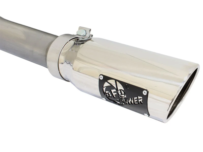 aFe MACHForce XP Exhaust 3in SS Dual Side Exit CB w/ Polish Tips 15 Ford F150 Ecoboost V6-2.7L/3.5L - Image 7