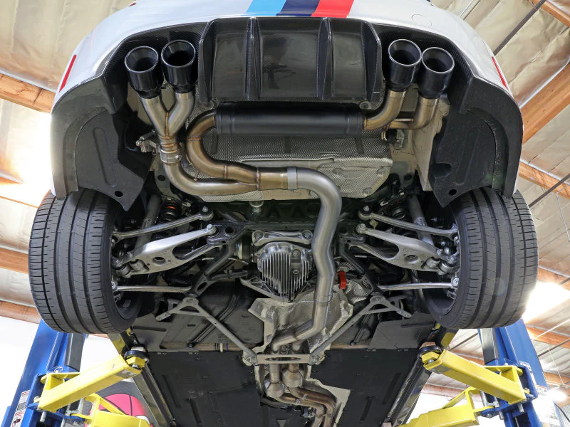 aFe MACHForce XP Exhausts Cat-Back SS 19-21 BMW M2 Competition L6-3.0L w/Black Tips - Image 2