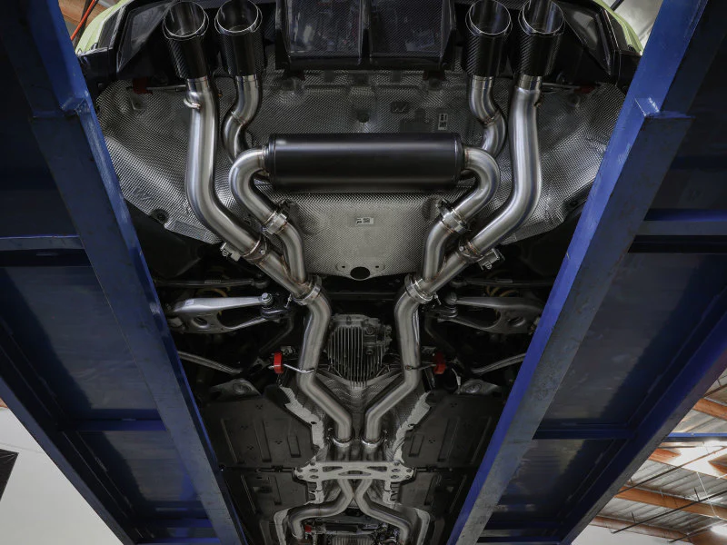 aFe MACHForce XP Exhausts Cat-Back SS 19-21 BMW M2 Competition L6-3.0L w/Carbon Tips - Image 2