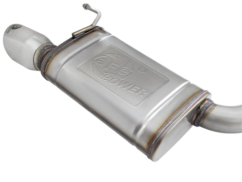 aFe MACHForce XP Exhausts Cat-Back SS-304 EXH w/ Polished Tips 15-16 Ford Mustang EcoBoost 2.3L (t) - Image 9