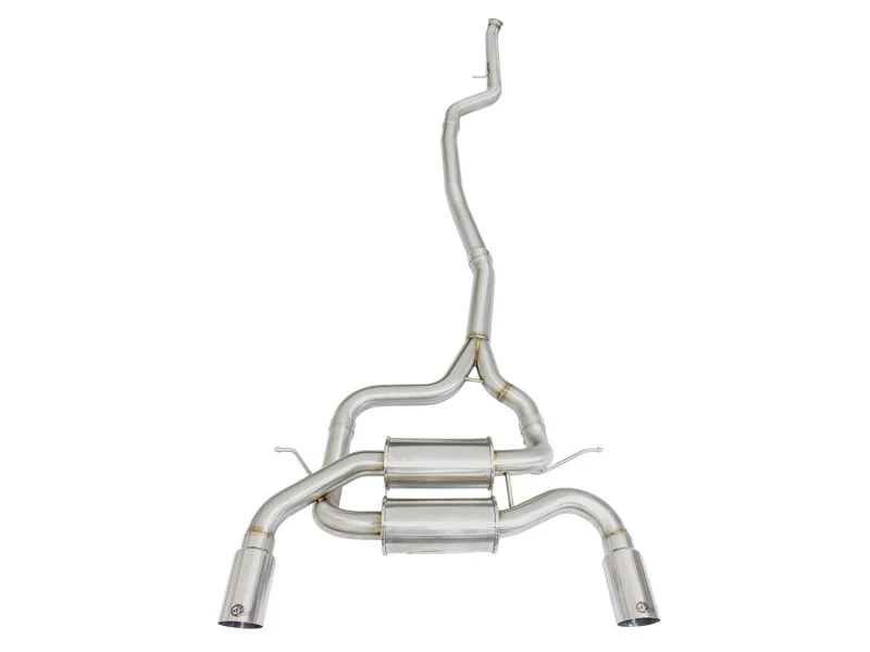 aFe MACHForce XP SS-304 Polish Tip 2.5in Dia Cat Back Exhaust 12-14 BMW 335i (F30) 3.0L (t) - Image 3
