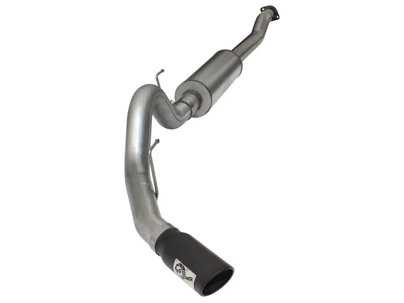 aFe MACHForce XP SS Exhaust 4in Cat-Back w/ Black Tip 2015 Ford F-150 EcoBoost V6 2.7/3.5Ltt - Image 2