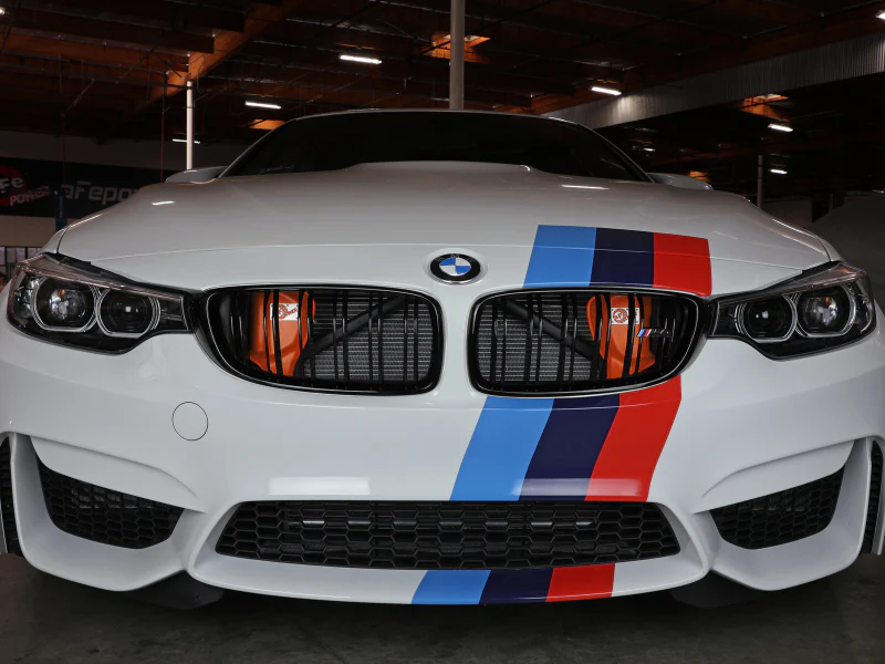 aFe Magnum FORCE Dynamic Air Scoop 15-18 BMW M3/15-20 M4 - Orange - Image 3