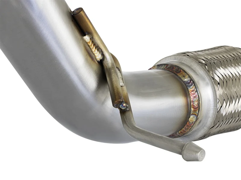 aFe Power Elite Twisted Steel 16-17 Honda Civic I4-1.5L (t) 2.5in Rear Down-Pipe Mid-Pipe - Image 6