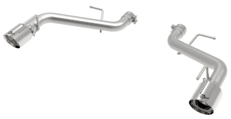aFe POWER MACH Force-Xp 2.5in Axle-Back Exhaust System 16-20 Chevrolet Camaro SS V8 6.2L - Polished - Image 5