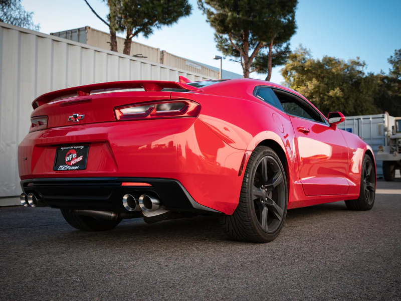 aFe POWER MACH Force-Xp 3in Axle-Back 16-21 Chevrolet Camaro SS V8 6.2L w/Mufflers - Polished - Image 4