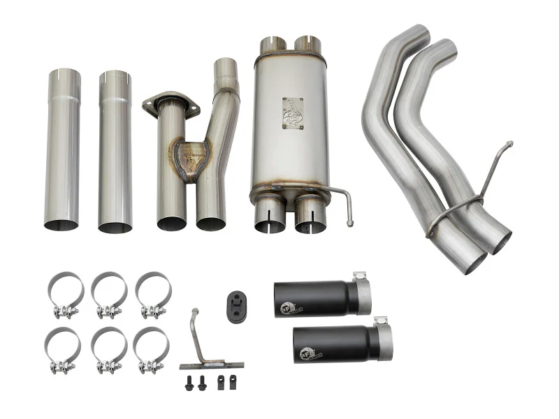aFe POWER Rebel Series 3in 409 SS Cat Back Exhaust w/ Black Tips 17 Ford F-150 Raptor V6-3.5L - Image 5