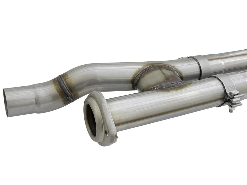 aFe POWER Rebel Series 3in 409 SS Cat Back Exhaust w/ Polished Tips 17 Ford F-150 Raptor V6-3.5L - Image 7