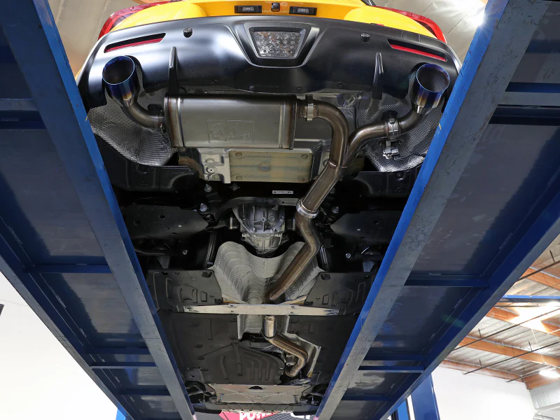 aFe POWER Takeda 2021 Toyota Supra 2.0L (t) 2.5in-3in 304 SS CB Exhaust w/ Polished Tips - Image 2