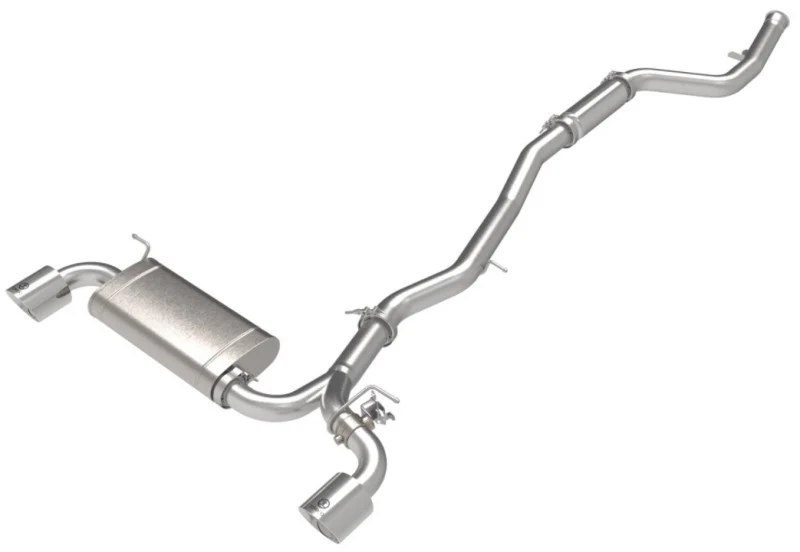 aFe POWER Takeda 2021 Toyota Supra 2.0L (t) 2.5in-3in 304 SS CB Exhaust w/ Polished Tips - Image 8