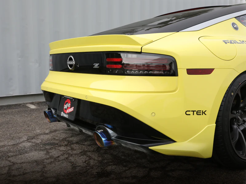 aFe POWER Takeda 2023 Nissan Z 2 1/2in 304 SS Cat-Back Exhaust System w/ Blue Flame Tips - Image 4